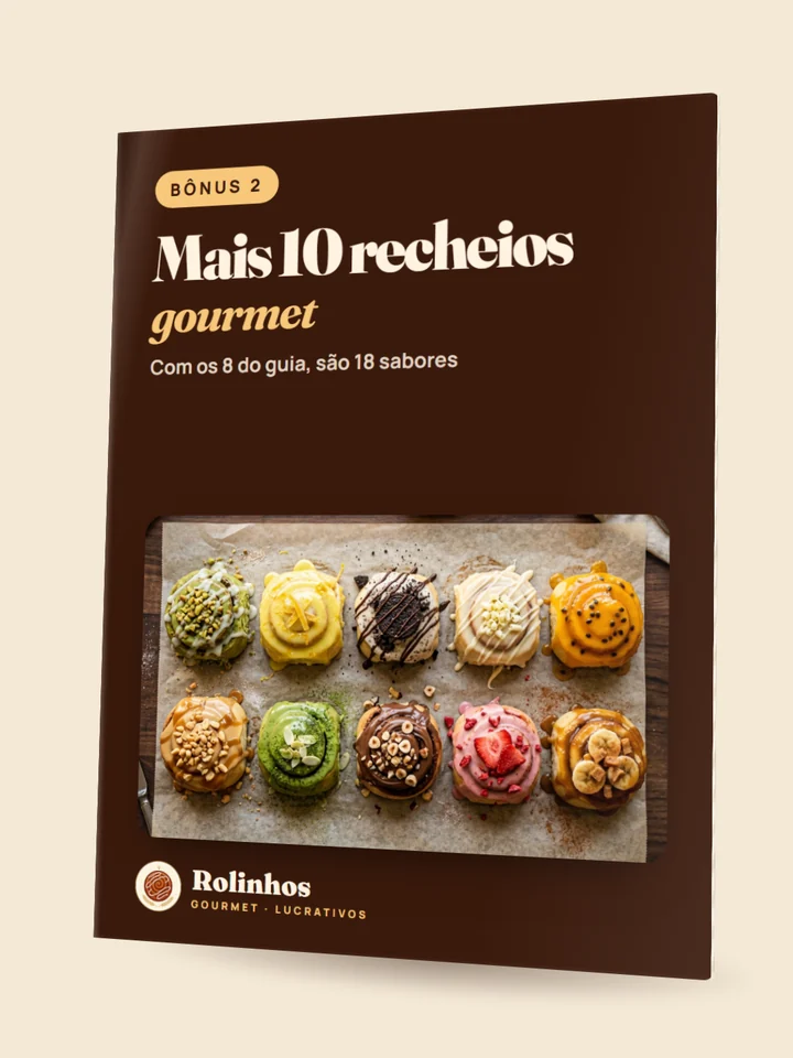 Bônus 2: tabela com 10 recheios gourmet extras